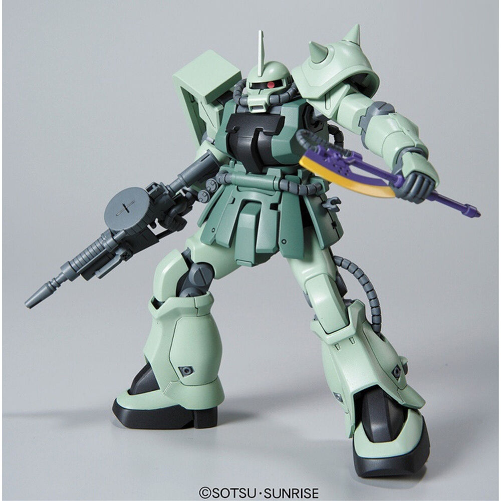 Maqueta HGUC 1/144 MS-06F-2 F2-Zaku verde de Gundam - 3