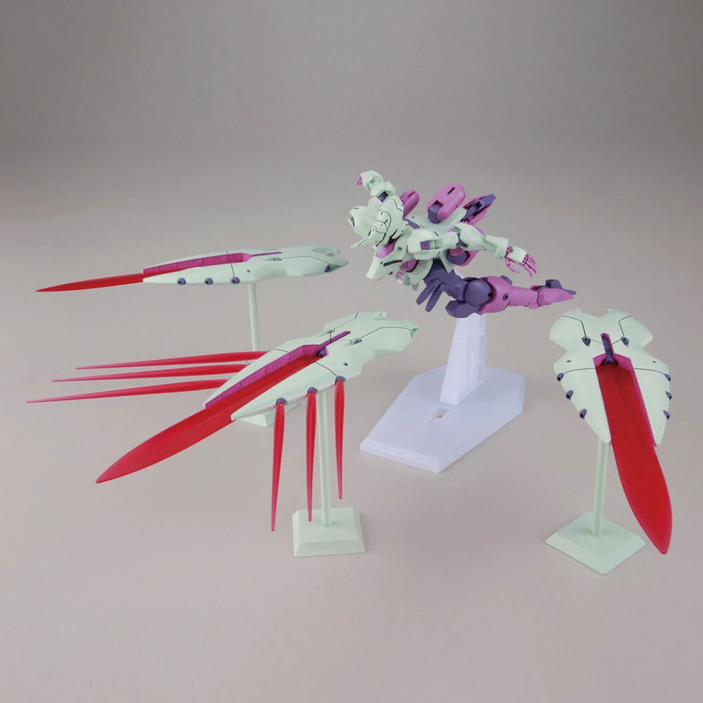 Maqueta HG 1/144 G-Lucifer Gundam en blanco, morado y rosa - 4
