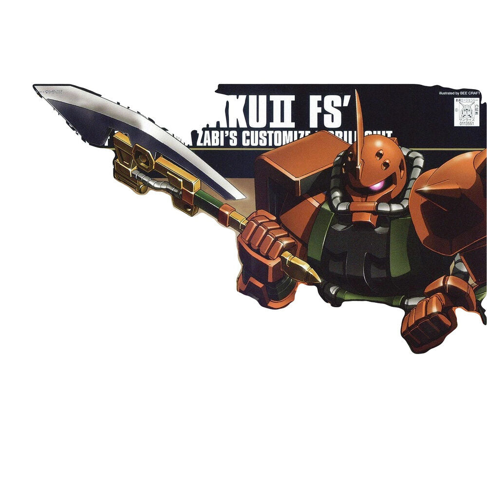 Maqueta HG 1/144 MS-06FS Carma's Zaku II de Mobile Suit Gundam - 4
