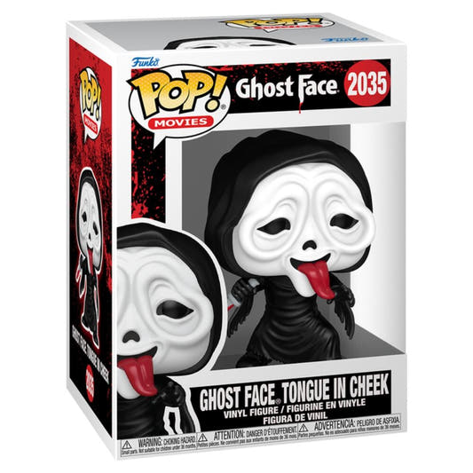 Figura Funko POP! Ghost Face de Scream con lengua roja y cuchillo - 2