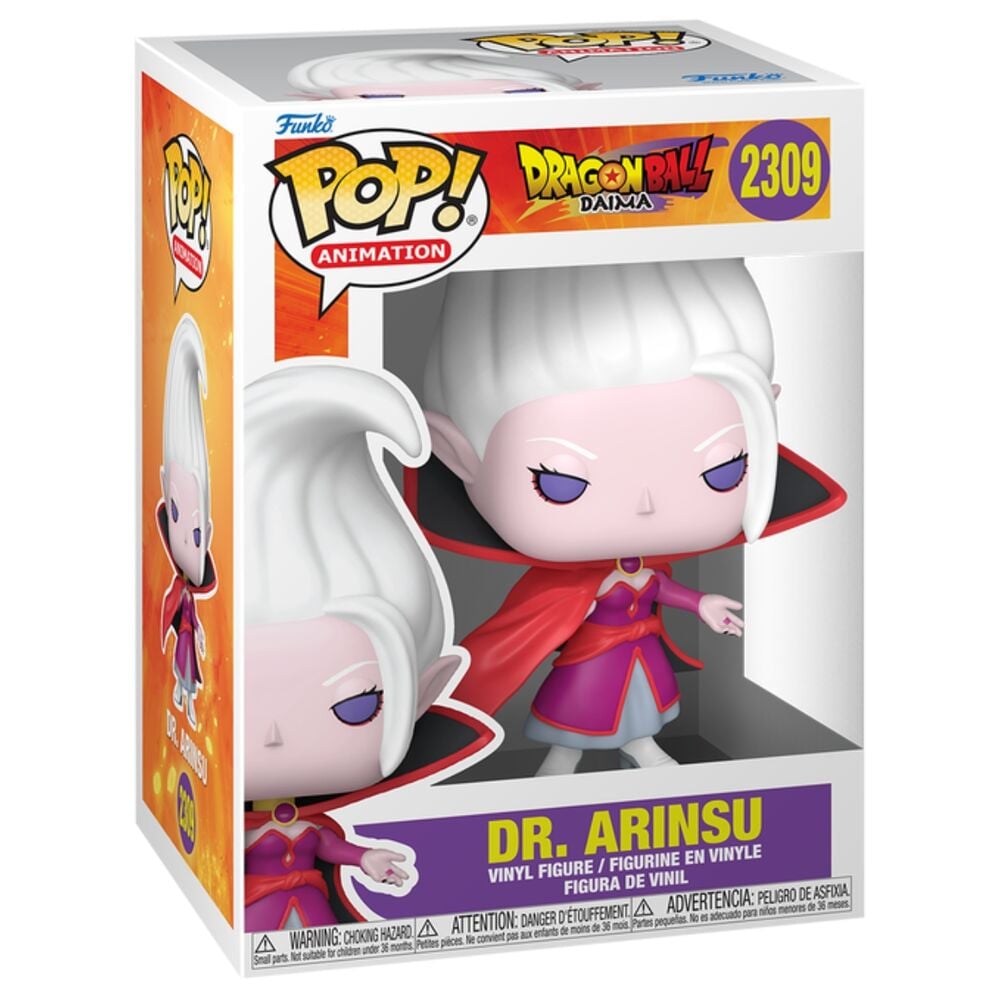 Figura Funko POP! de Dr. Arinsu de Dragon Ball Daima con capa roja - 2