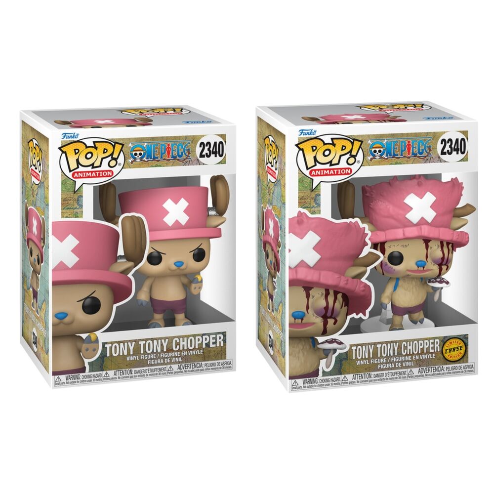 Figuras Funko POP! de Tony Tony Chopper de One Piece, versión regular y Chase