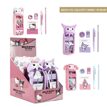 Portatodo de peluche Hello Kitty surtido con modelos Kuromi y My Melody
