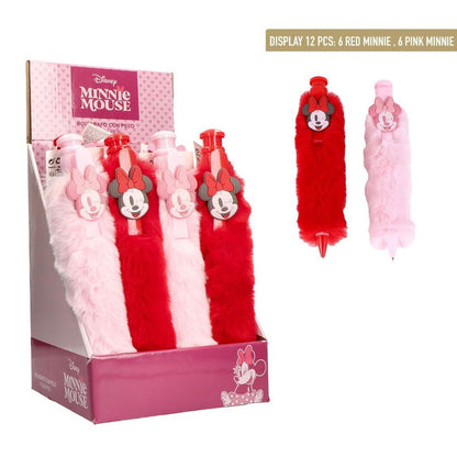 Bolígrafo de peluche Minnie Mouse Disney en rojo y rosa
