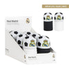Portatodo 3D plegable del Real Madrid con diseño de balón en blanco y negro