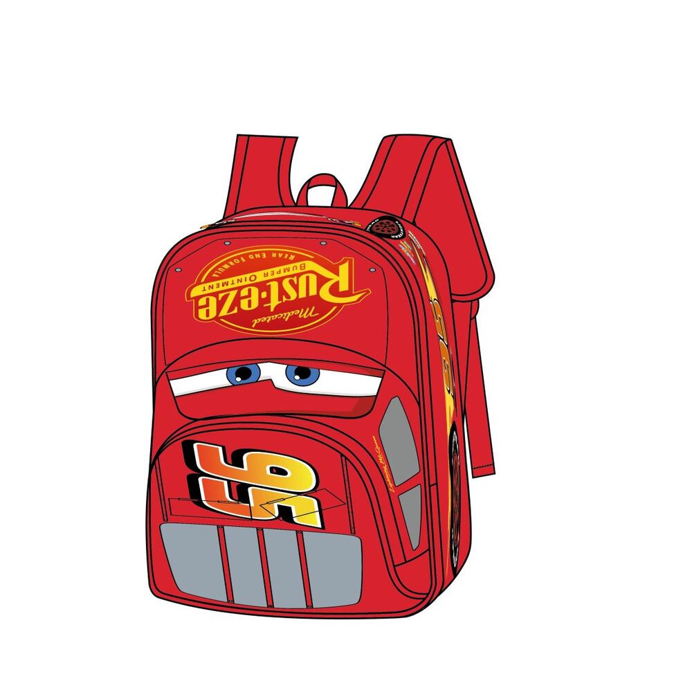Mochila infantil roja de Disney Cars con Rayo McQueen