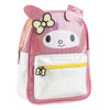 Mochila infantil rosa de My Melody Hello Kitty con bolsillo frontal