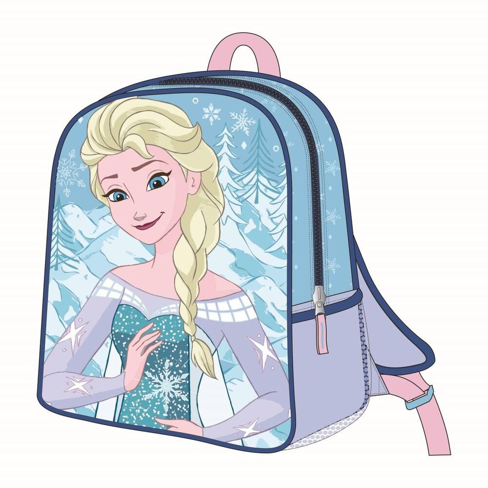Mochila infantil 3D de Elsa de Frozen con paisaje nevado
