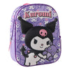 Mochila infantil lila 3D de Kuromi con estampado de personajes