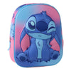 Mochila infantil 3D de Stitch Disney en azul y rosa