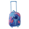 Trolley 3D de Stitch Disney en azul y rosa con asa telescópica