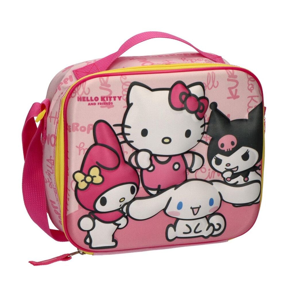 Bolsa portameriendas 3D rosa de Hello Kitty and Friends