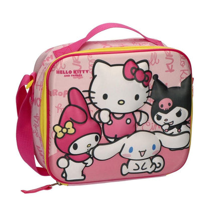 Bolsa portameriendas 3D rosa de Hello Kitty and Friends
