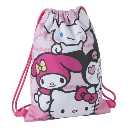 Saco rosa Hello Kitty and Friends con personajes Sanrio