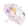 Paraguas transparente Hello Kitty and Friends con estampado rosa y morado