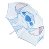 Paraguas manual Disney de Stitch en tonos azules y rosas