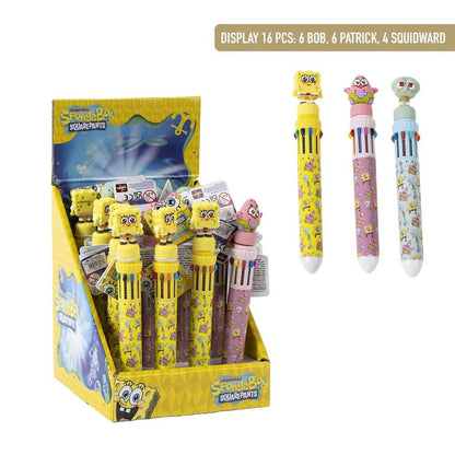 Bolígrafos multicolor surtidos de Bob Esponja, Patricio y Calamardo