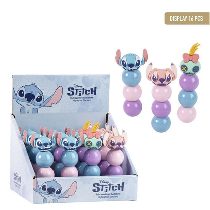 Subrayadores apilables Stitch Disney surtidos en tonos pastel