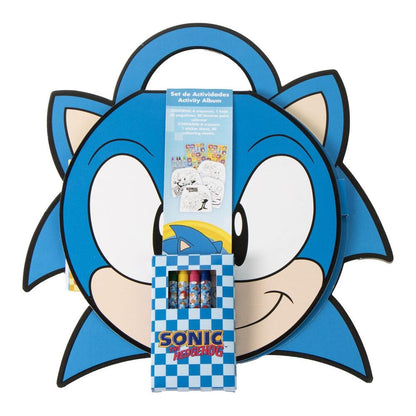 Álbum de actividades Sonic the Hedgehog con ceras y pegatinas