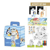 Set coloreable Bluey en formato mochila con láminas y materiales para pintar