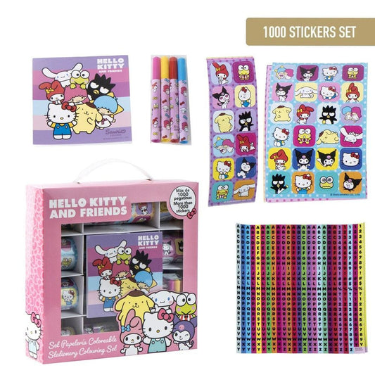 Blíster de 1000 pegatinas Hello Kitty and Friends