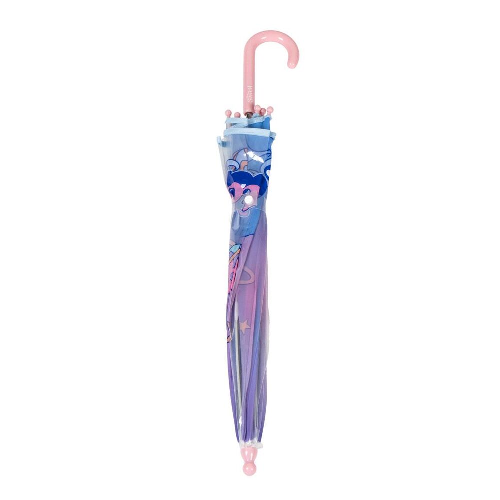 Paraguas burbuja transparente de Stitch Disney con mango rosa - 2