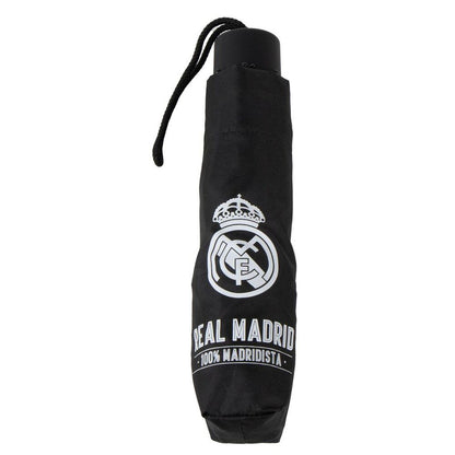 Paraguas manual plegable negro del Real Madrid con escudo - 2