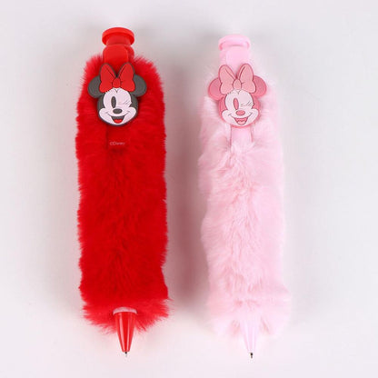 Bolígrafo de peluche Minnie Mouse Disney en rojo y rosa - 2