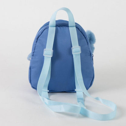 Mochila azul de guardería Stitch Disney con rostro y orejas del personaje - 2
