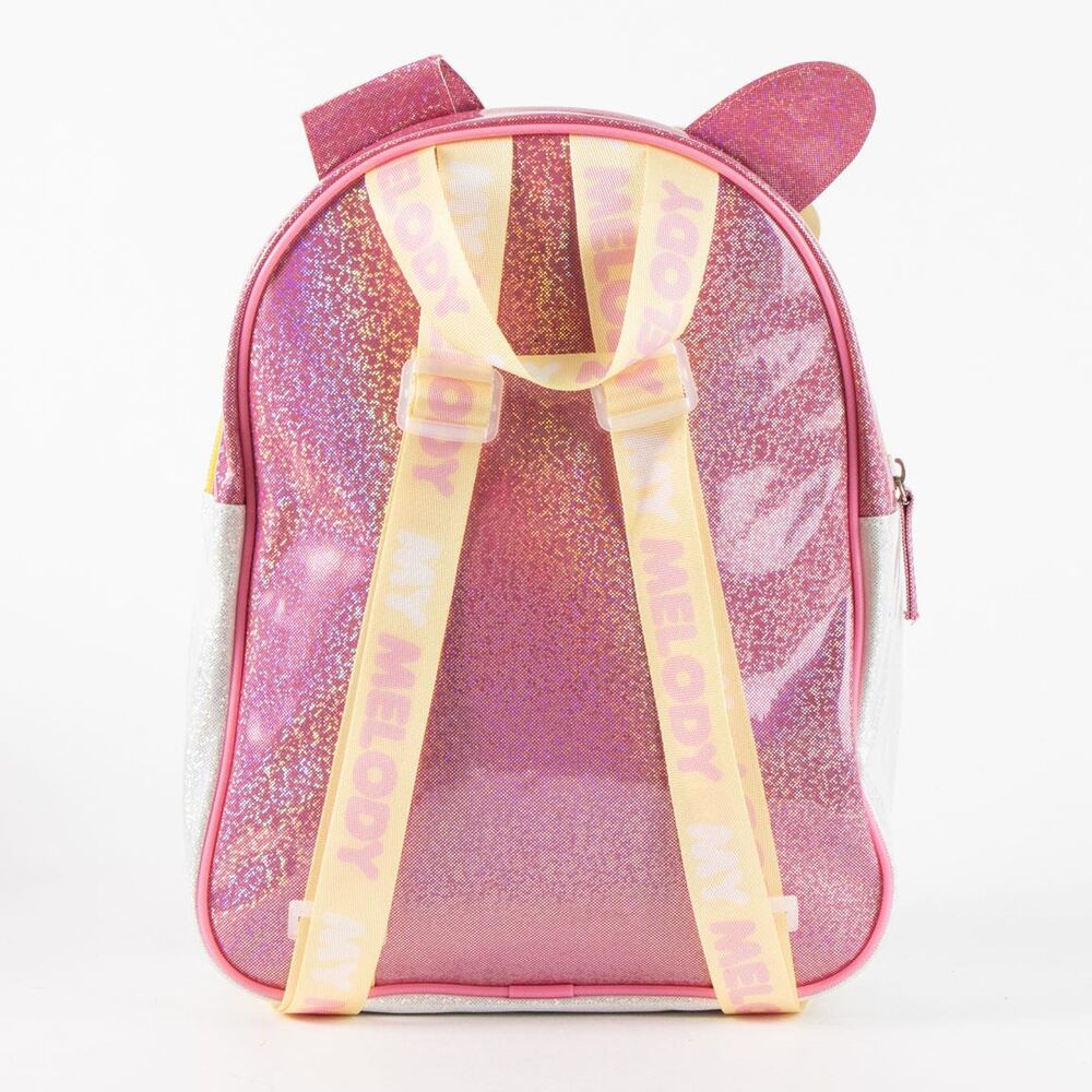 Mochila infantil rosa de My Melody Hello Kitty con bolsillo frontal - 2