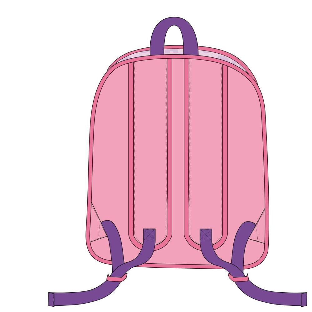Mochila 3D rosa y morada de Dora la Exploradora y Botas - 2