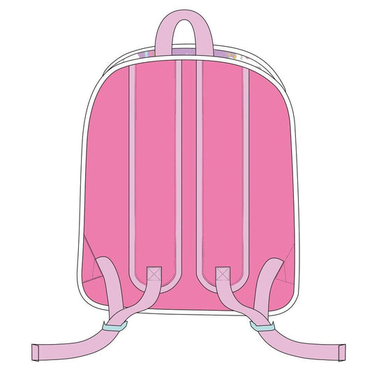 Mochila 3D rosa de Peppa Pig con unicornio - 2
