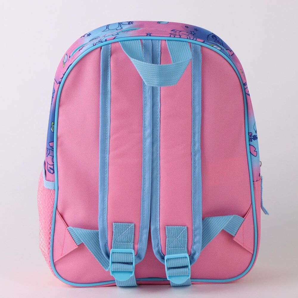 Mochila infantil 3D de Stitch Disney en azul y rosa - 2