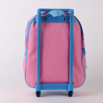 Trolley 3D de Stitch Disney en azul y rosa con asa telescópica - 2