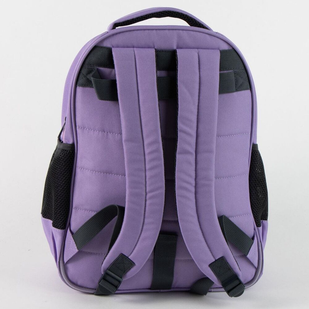 Mochila escolar morada de Kuromi con bolsillos laterales de malla - 2
