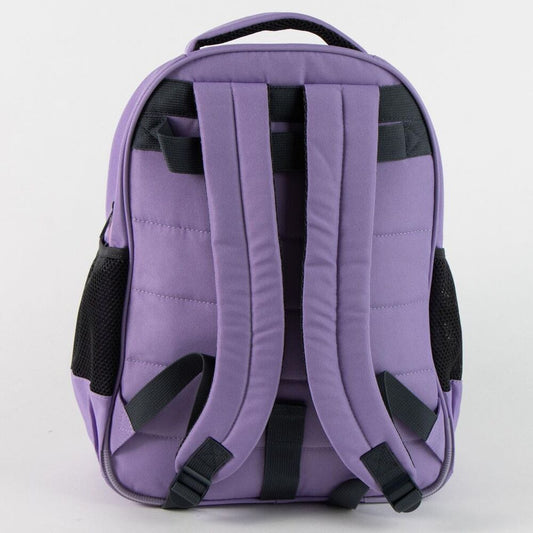 Mochila escolar morada de Kuromi con bolsillos laterales de malla - 2