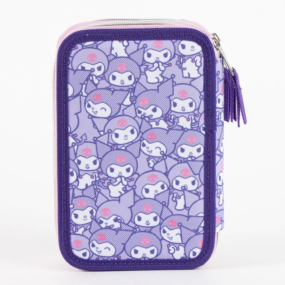 Plumier triple morado de Kuromi Hello Kitty - 2