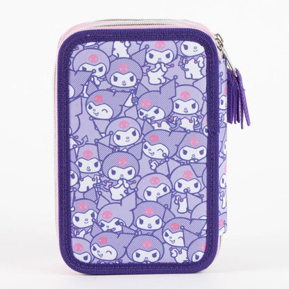Plumier triple morado de Kuromi Hello Kitty - 2