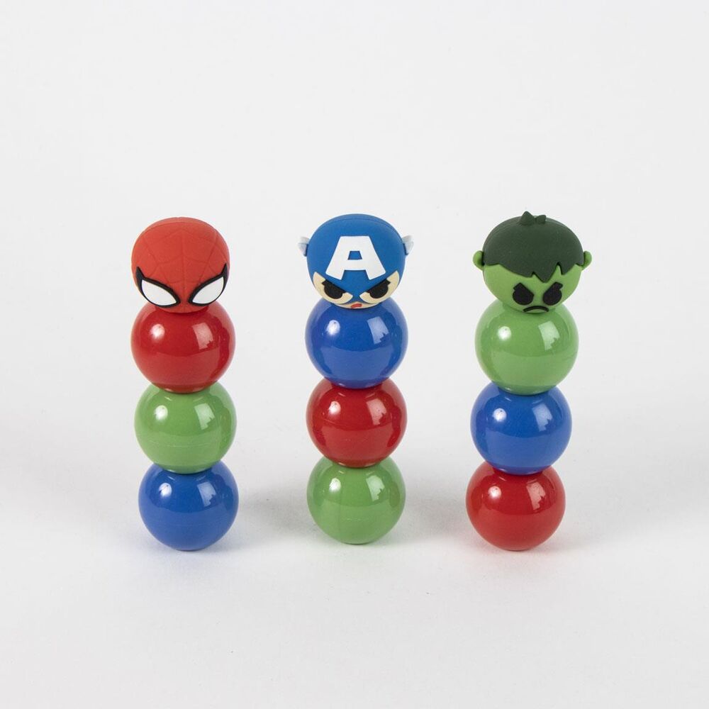 Subrayadores apilables Marvel de Spider-Man, Capitán América y Hulk - 2