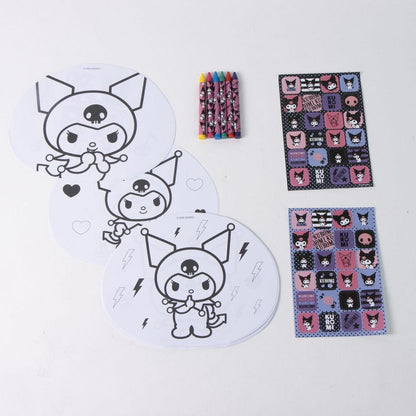 Álbum para colorear Kuromi con seis ceras y pegatinas - 2
