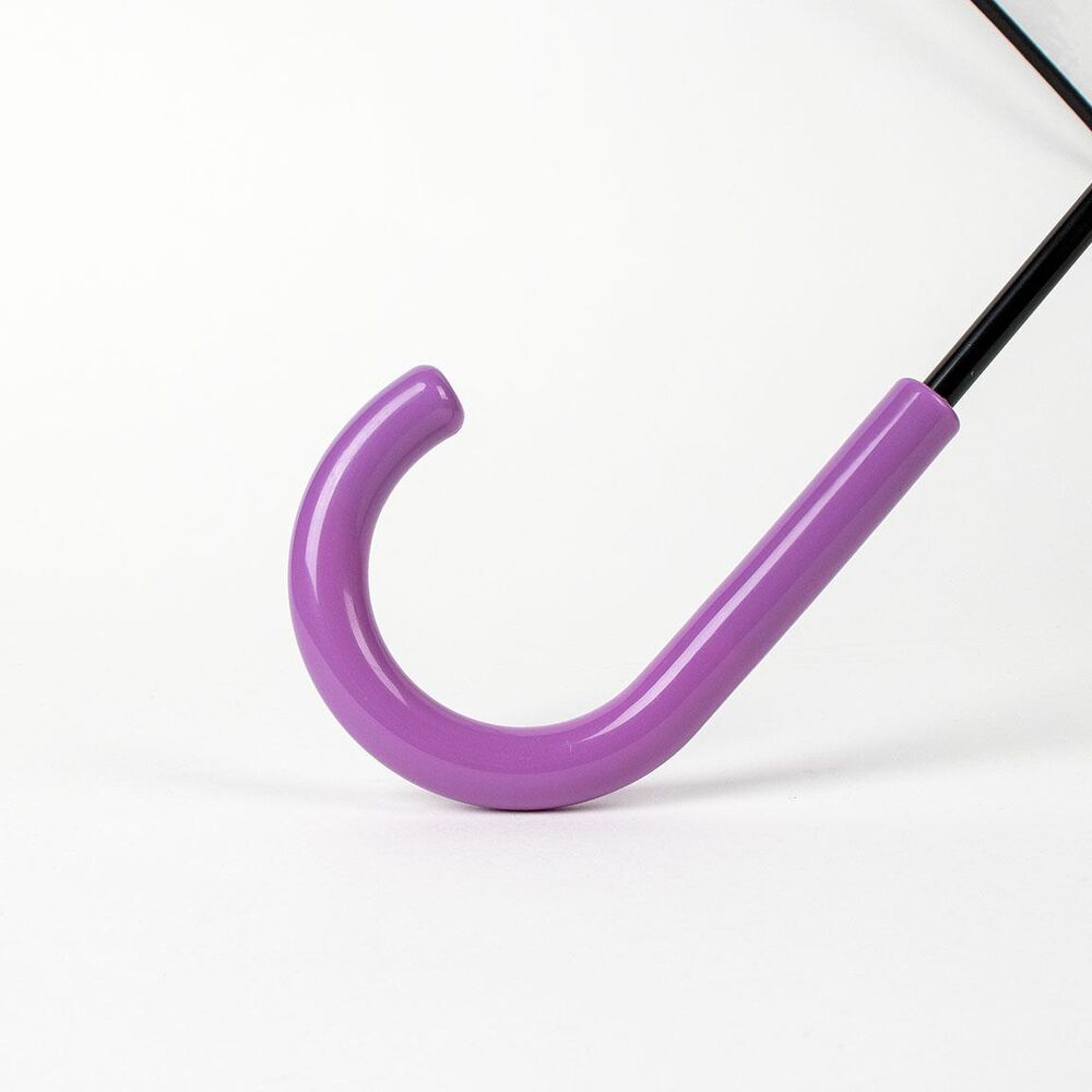 Paraguas transparente de Maléfica Disney Villanas con mango morado - 3