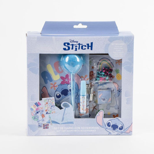 Set de diario Stitch Disney con accesorios de papelería - 3