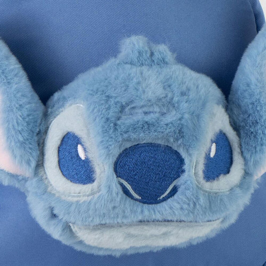 Mochila azul de guardería Stitch Disney con rostro y orejas del personaje - 3