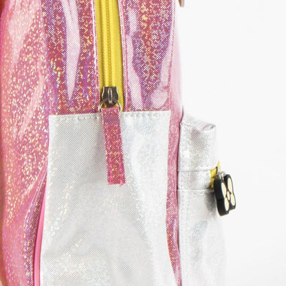 Mochila infantil rosa de My Melody Hello Kitty con bolsillo frontal - 3