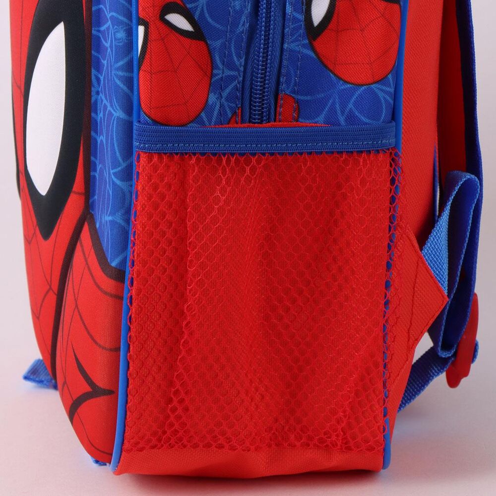 Mochila infantil 3D de Spider-Man Marvel en rojo y azul - 3