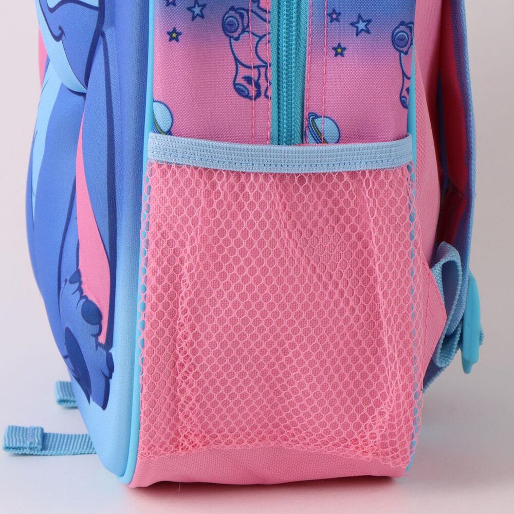 Mochila infantil 3D de Stitch Disney en azul y rosa - 3
