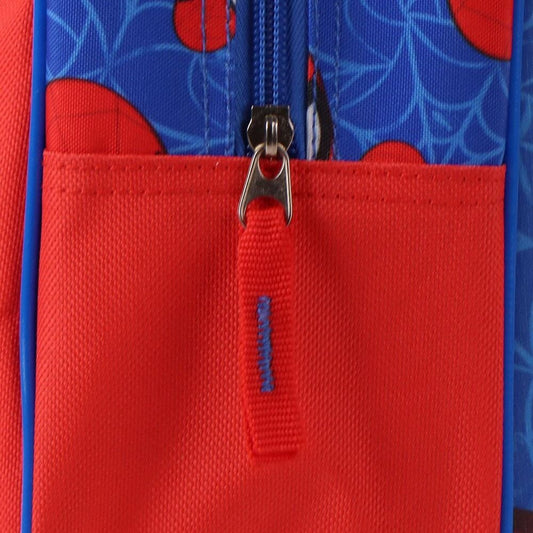 Trolley escolar 3D de Spider-Man Marvel en rojo y azul - 3