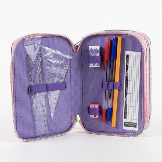 Plumier triple morado de Kuromi Hello Kitty - 3