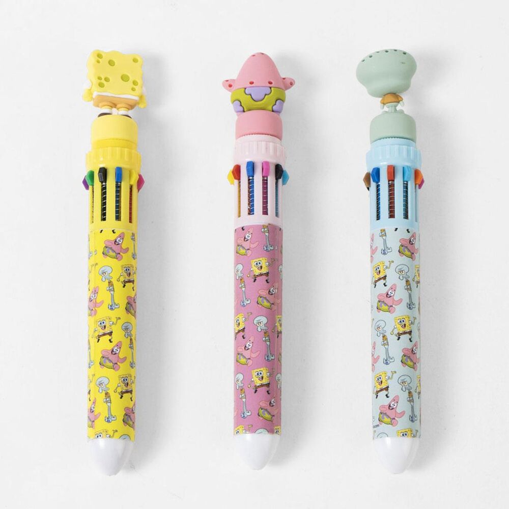 Bolígrafos multicolor surtidos de Bob Esponja, Patricio y Calamardo - 3
