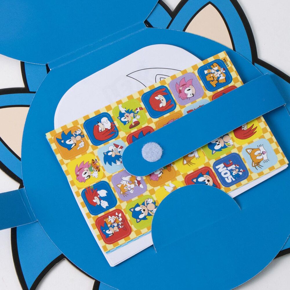 Álbum de actividades Sonic the Hedgehog con ceras y pegatinas - 3